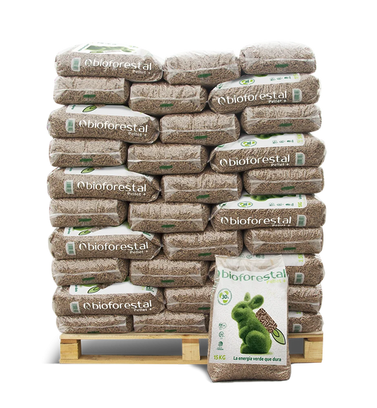Biomasa Forestal- Palet 70 sacos de 15 kg